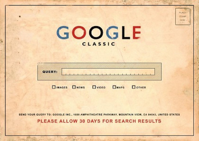 Google Classic: Please Allow 30 Days for your Search Results 