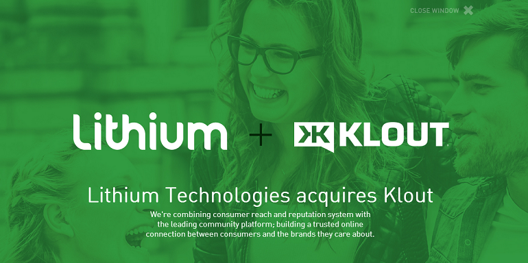 Lithium Technologies acquires Klout
