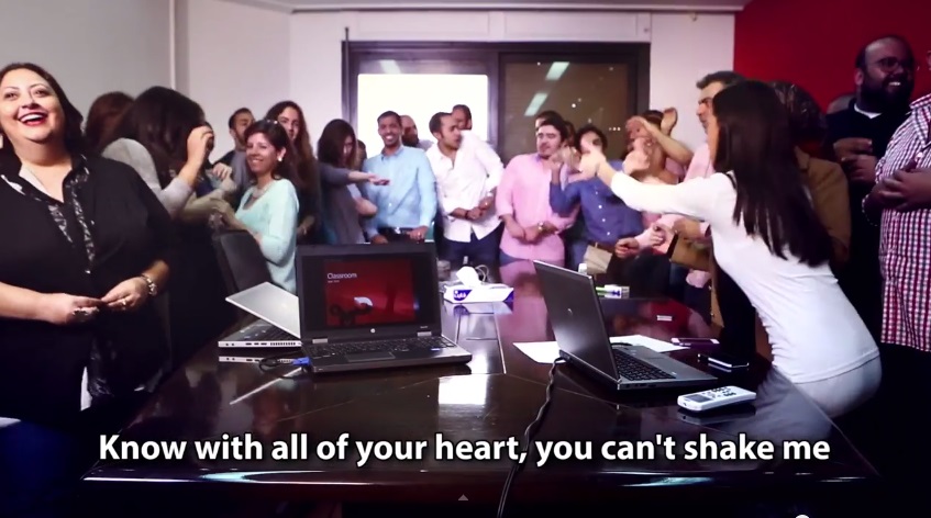 OMD Cairo branding work environment via viral song