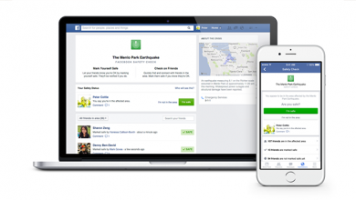 Facebook Launches Safety Check Feature for Natural Disasters
