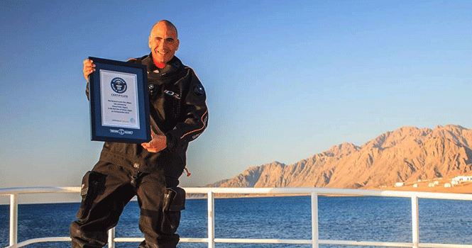 Egyptian diver Ahmed Gaber seeks to break another record in February