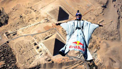 WATCH Redbull bring the most unique flying experience above the Egyptian Pyramids