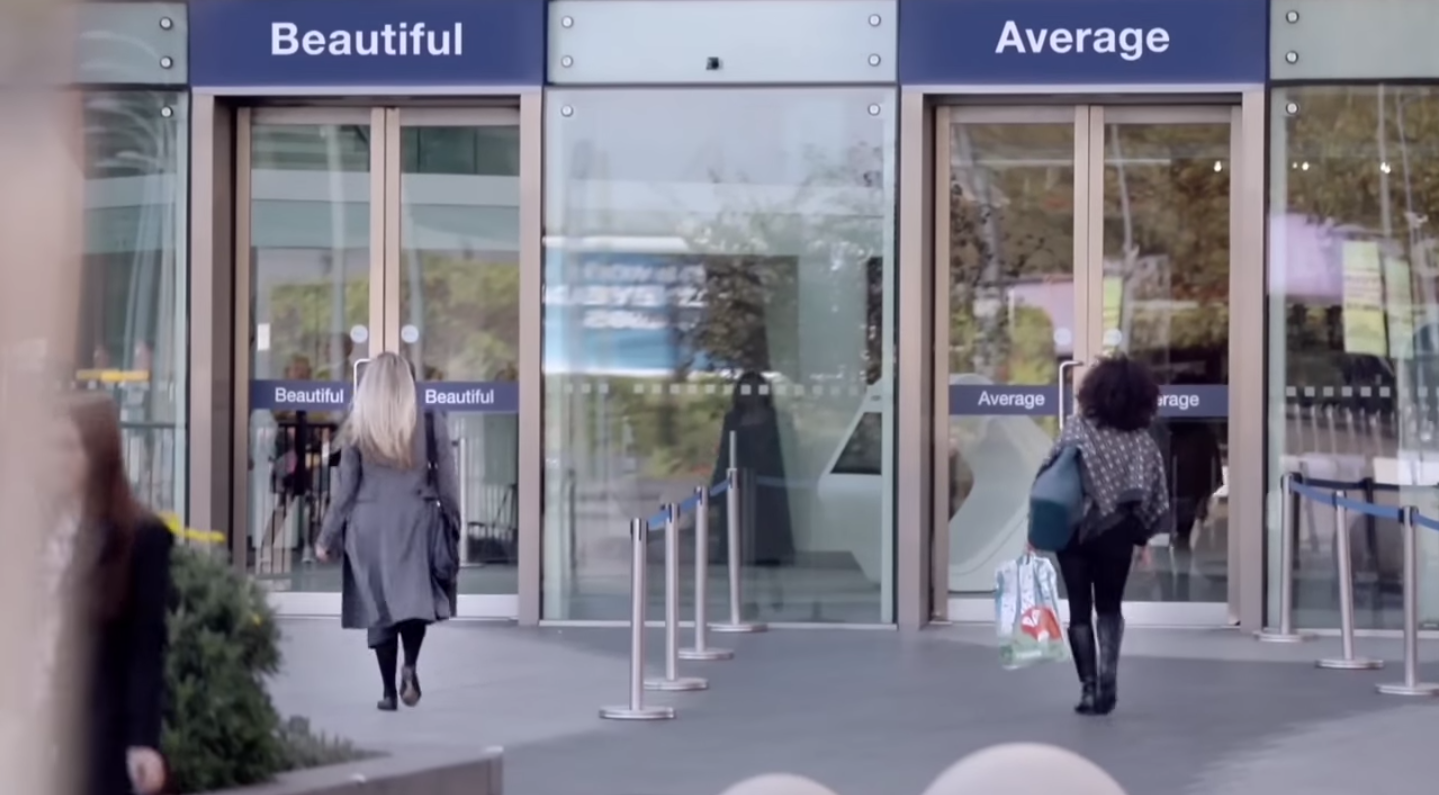 Dove campaign allow women all over the world make a choice average or Beautiful