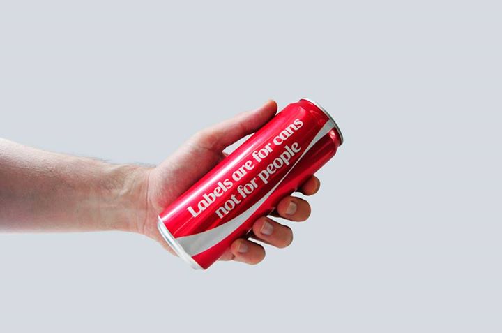 Coca Cola Labels are for cans, not for people