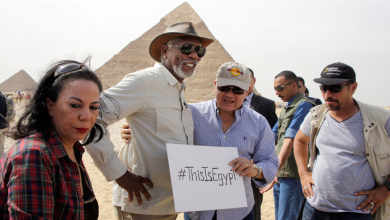 This is Egypt hashtag promoted by Morgan Freeman