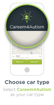 Careem new icon on the Application for the sake of Autism