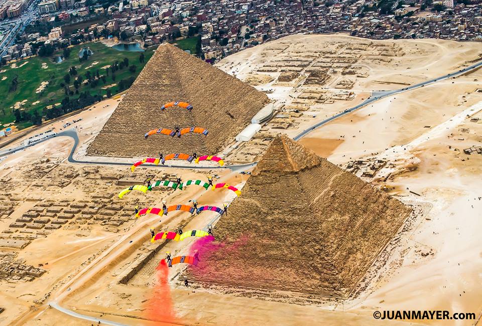 Juan Mayer Magical Skydiving Over The Pyramids