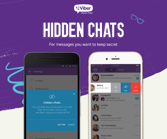 Viber hidden chat