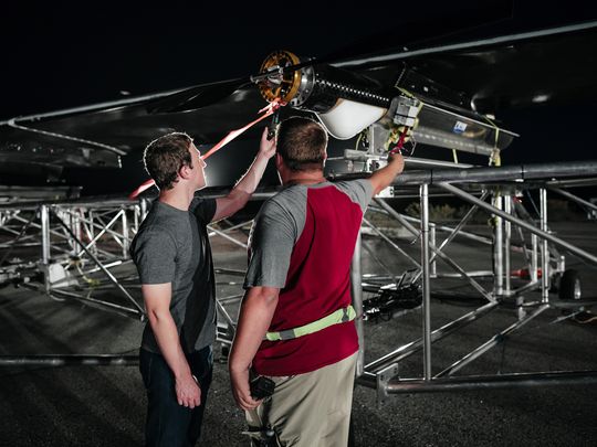 Aquila's mission: to fly miles above the earth — 60,000 feet or more — for up to three months at a time. The current record for solar-powered unmanned flight is two weeks. (Photo: Facebook)