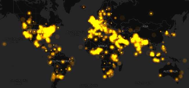 Twitter Ramadan 2016 Heat Map