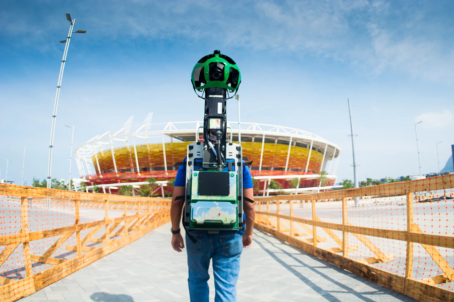 Google Trekker operator captures 360-degree imagery from inside Rio’s Olympic Park