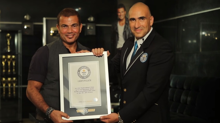 Amr Diab to be the first Arab singer to achieve a Guinness World Records Title