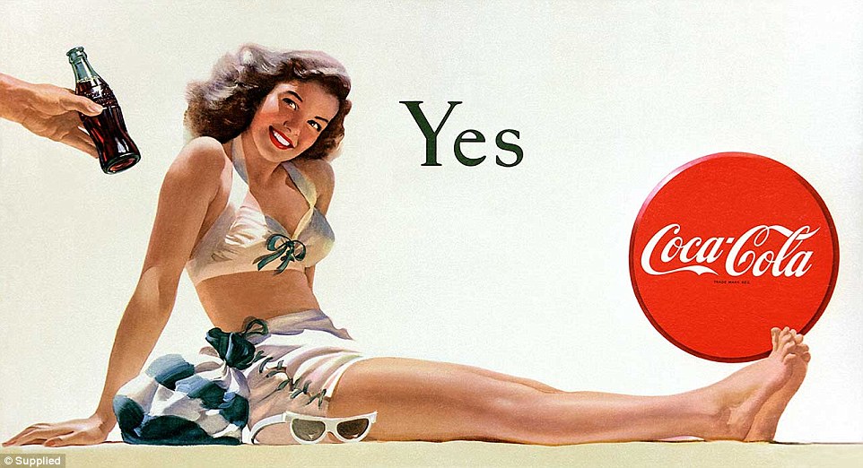 Coca-Cola advertising was launched in Australia in 1943 and among one of the first marketing posters was artist Haddon Sundblom's 'Yes Girl' pinup, which remains a hallmark in design today