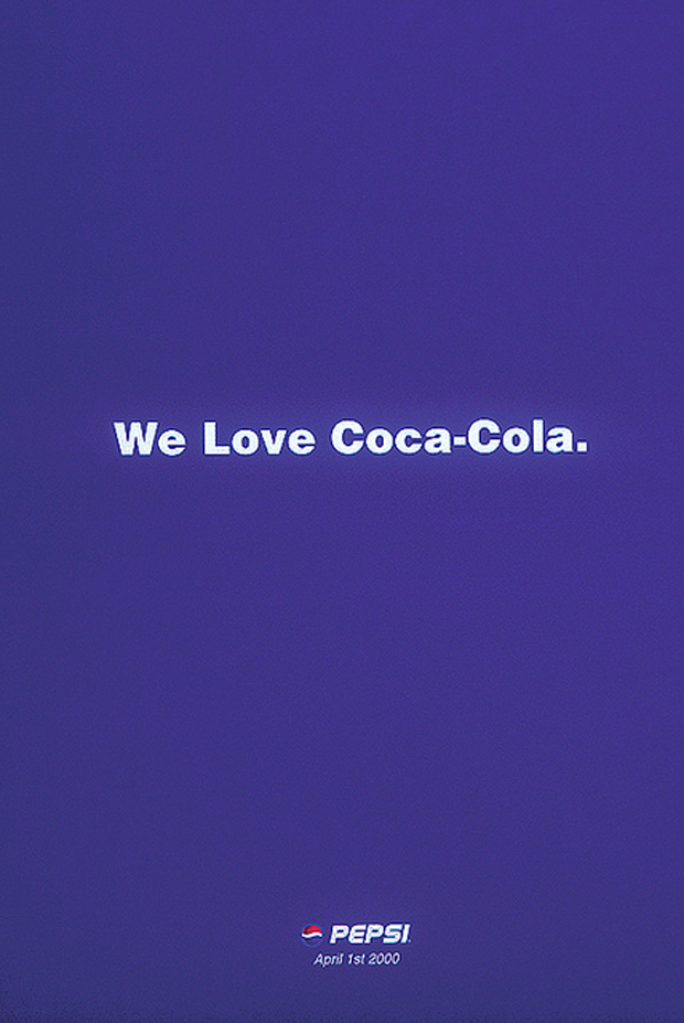 April Fool Poster: We Love Coca-Cola by PEPSI
