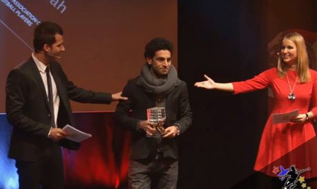 Mohamed Salah wins Swiss Golden Players AWARD for 2012/2013 (Photo: facebook.com/Salah.Official)