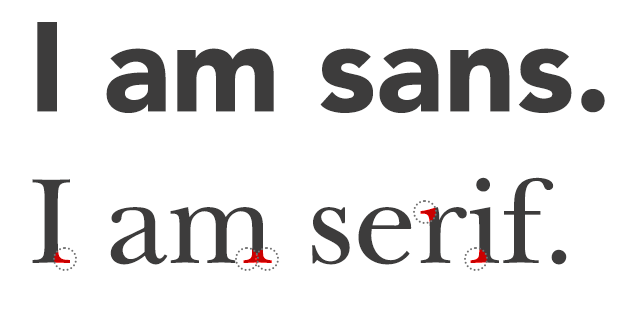 Font Family Serif vs. SansSerif