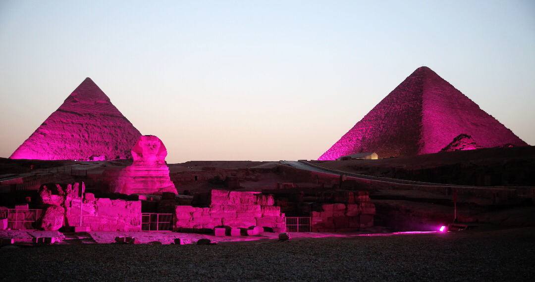 The Great Egyptian Pyramids and the Glorious Sphinx Turned Purple Over the Weekend in Support of the International “Inflammatory Bowel Diseases” Day.