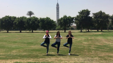 #TenforTech Cairo standing on one leg to support girls in tech industry