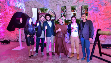 The heroes of Sadeem posing for a picture at the launch event in Beirut